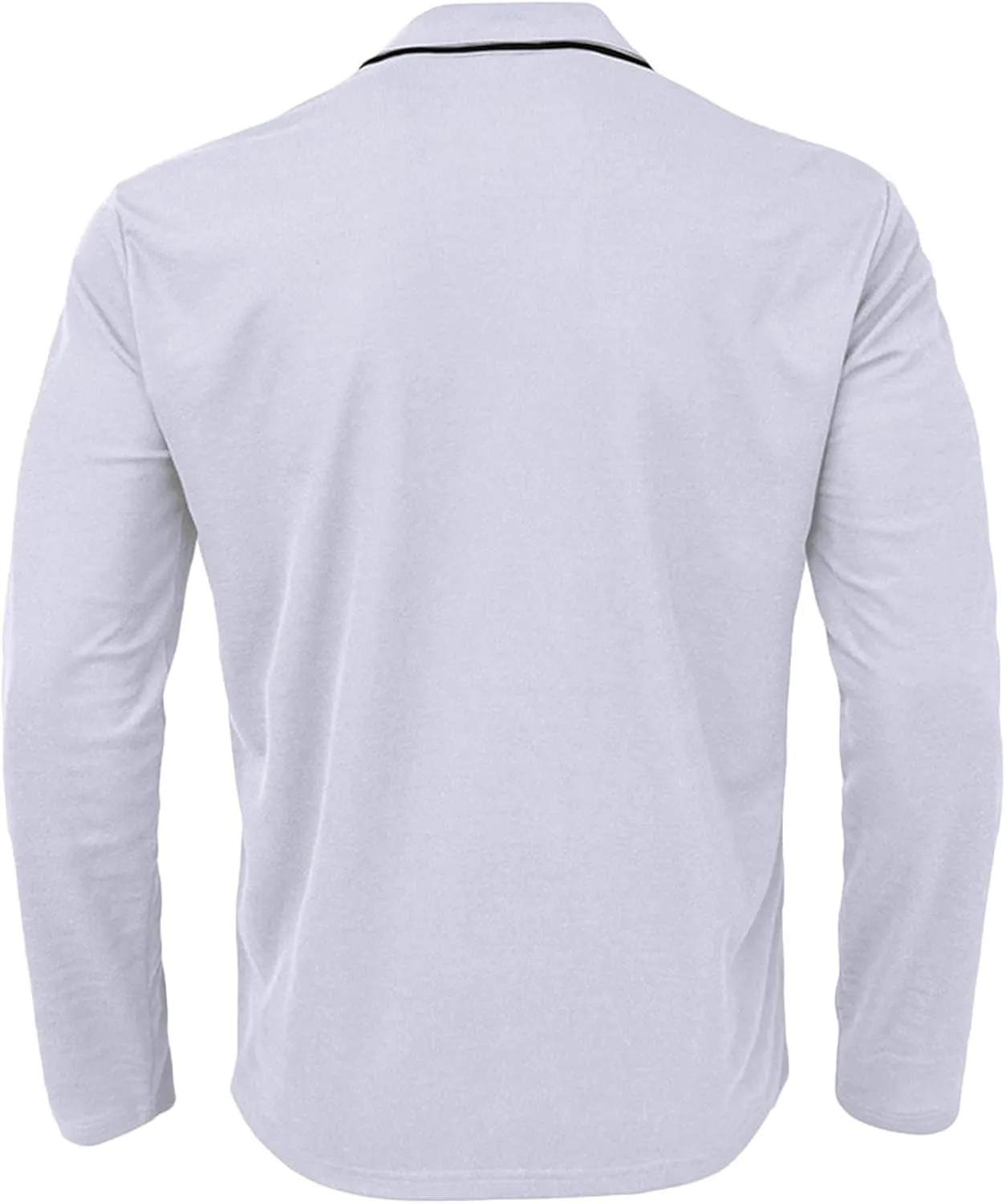 Muscularfit Long Sleeve Shirts for Men 2023 Fashion Solid Button Down Polo Shirts Casual Formal Work Collar Pullover T Shirt