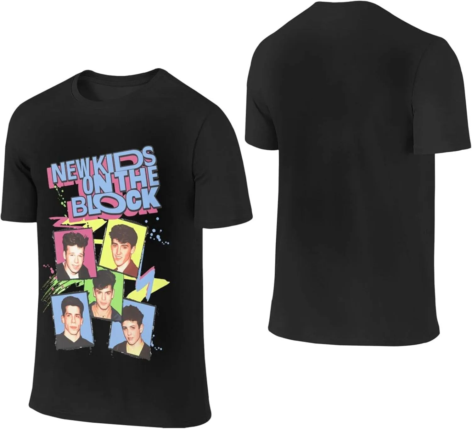 New-Kids On The-Block T-Shirt Classic Short Sleeve Cotton Tee Tops for Men
