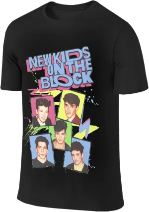 New-Kids On The-Block T-Shirt Classic Short Sleeve Cotton Tee Tops for Men