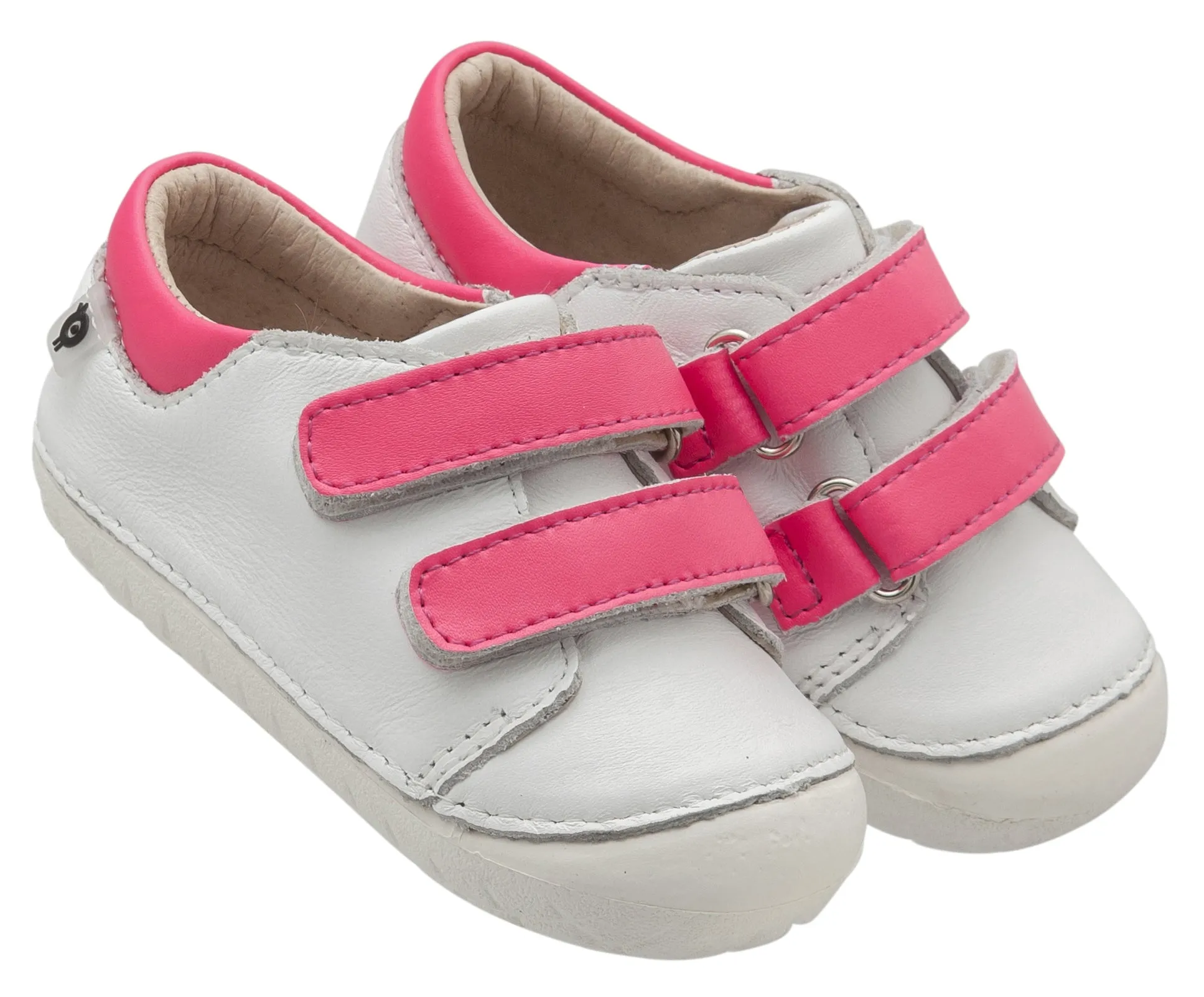 Old Soles Girl's Insta Kick, Snow / Neon Pink