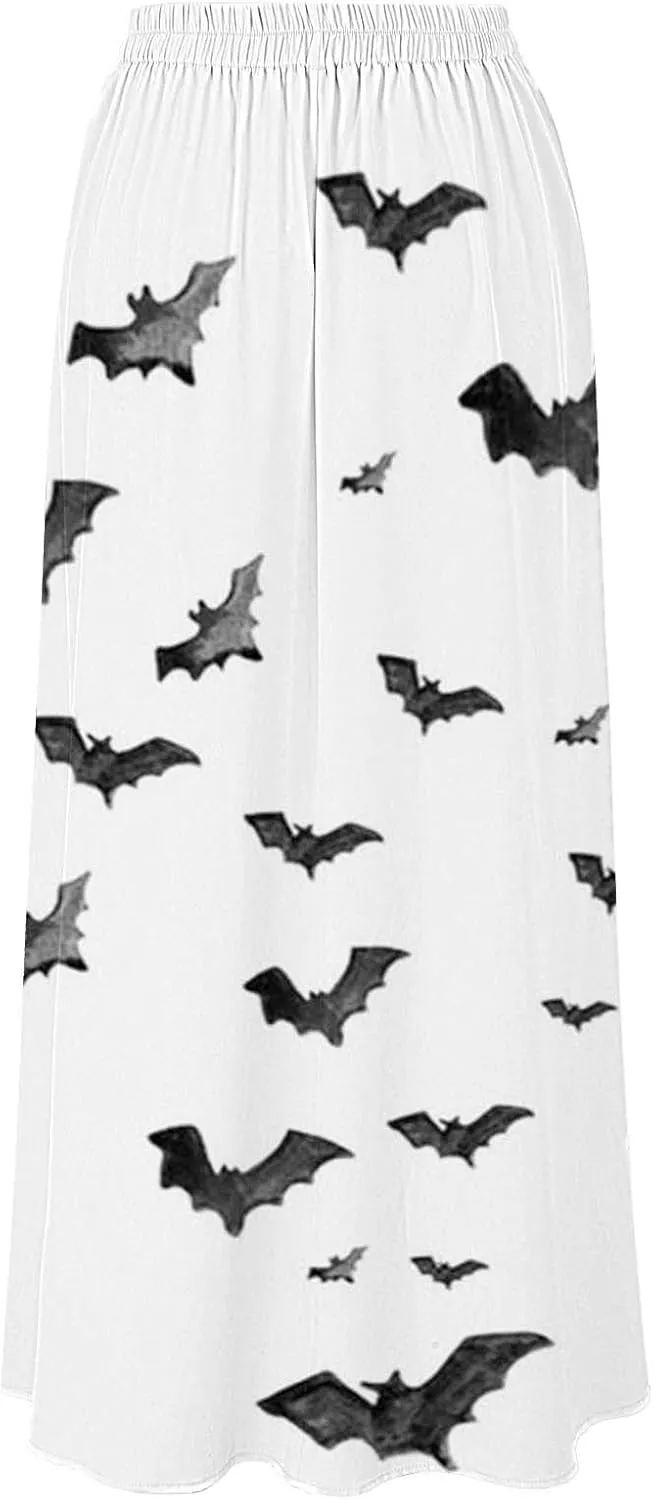 Plus Size Fairy Skirt - High Waist Maxi Skirt With Pockets - Perfect for Halloween Parties & Beach Events