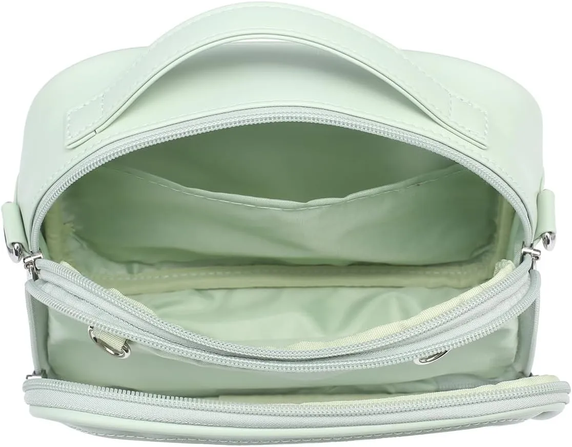RAINBOW SMILE Ita Bag - Kawaii Crossbody Purse with Clear Shoulder Strap and Pin Display