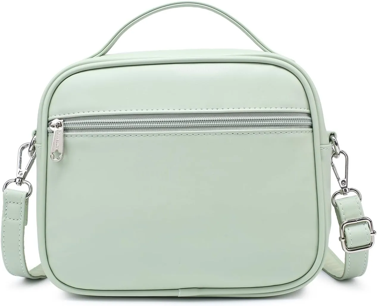 RAINBOW SMILE Ita Bag - Kawaii Crossbody Purse with Clear Shoulder Strap and Pin Display