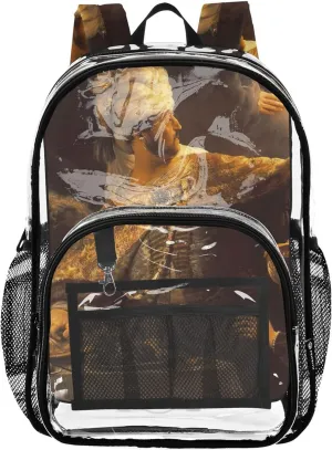 Rembrandt Belshassar's Feast Clear Backpack Women Cute Boys Backpacks for Girls Pvc School Plastic Bookbag