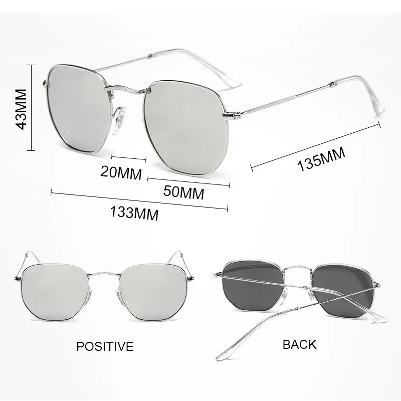 Retro Polygon Sunglasses Women/Men
