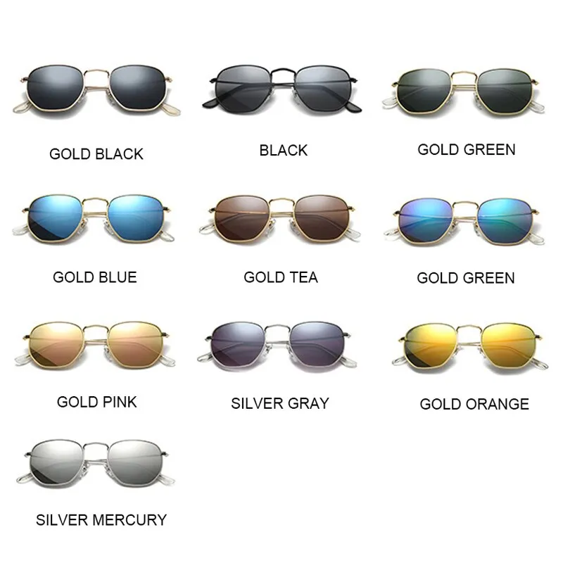 Retro Polygon Sunglasses Women/Men