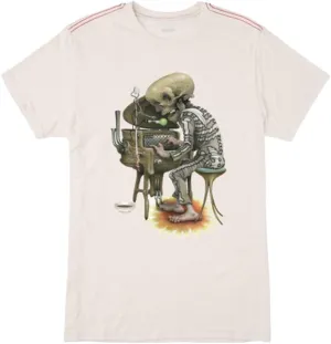 RVCA Men's Red Stitch Short Sleeve Graphic T-Shirts