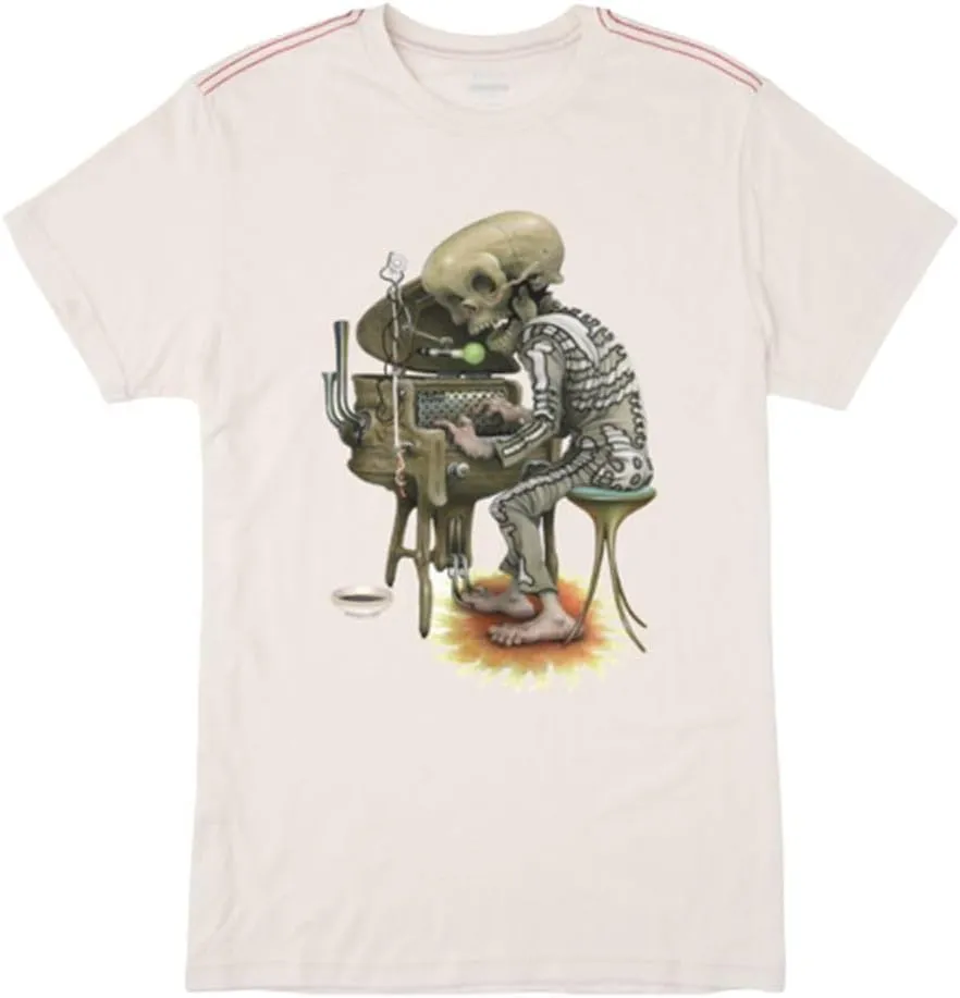 RVCA Men's Red Stitch Short Sleeve Graphic T-Shirts