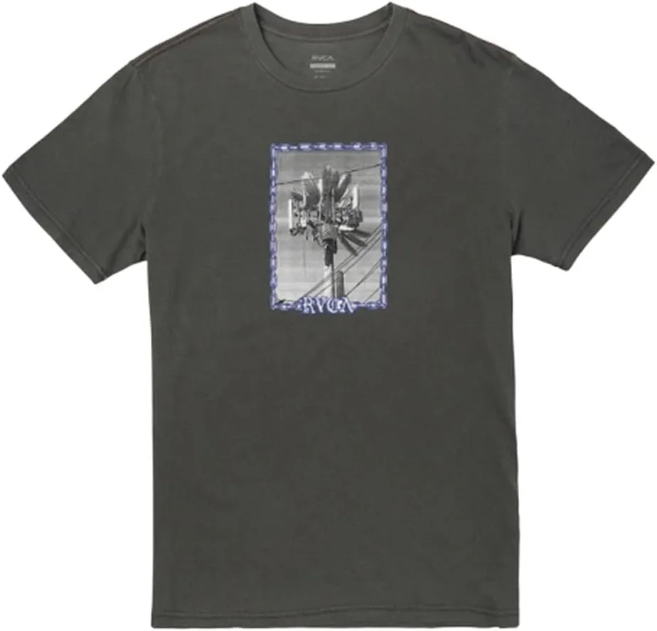 RVCA Men's Red Stitch Short Sleeve Graphic T-Shirts