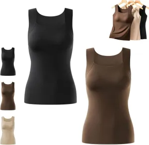 Shamfreshen Tank with Built In Bra Forwomen, Shapewear Plus Size Compression Camisoles High Strechy Tummy Control Tops