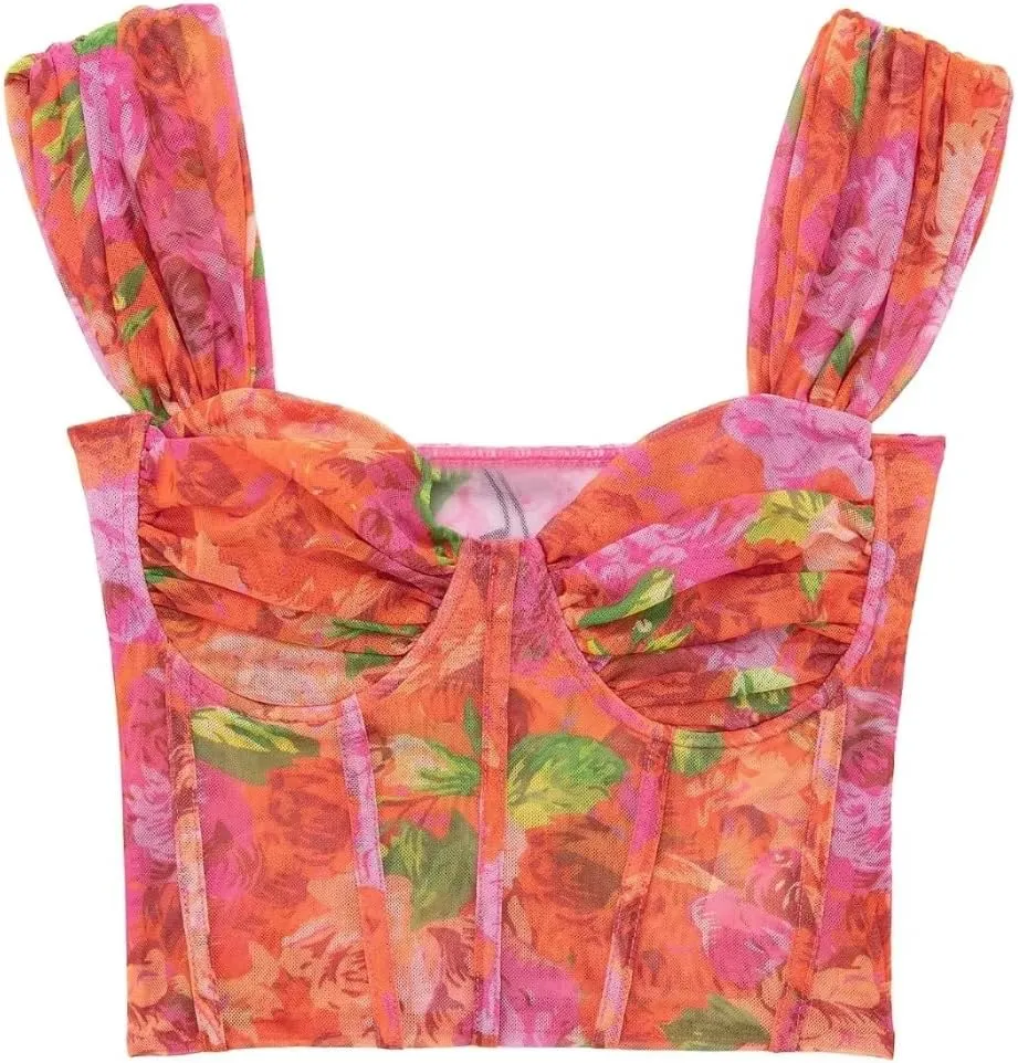 Spaghetti Strap Womens Mesh Camisole Tank Tops Fit V Neck Summer Tank Tops for Women Casual Clothes