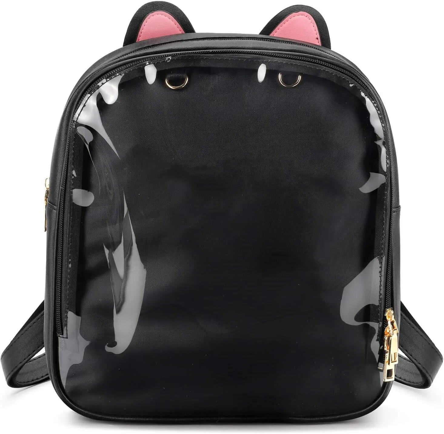STEAMEDBUN Ita Bag Backpack with Insert Cat ears Pin Display Backpack Collector Bag for Anime Cosplay