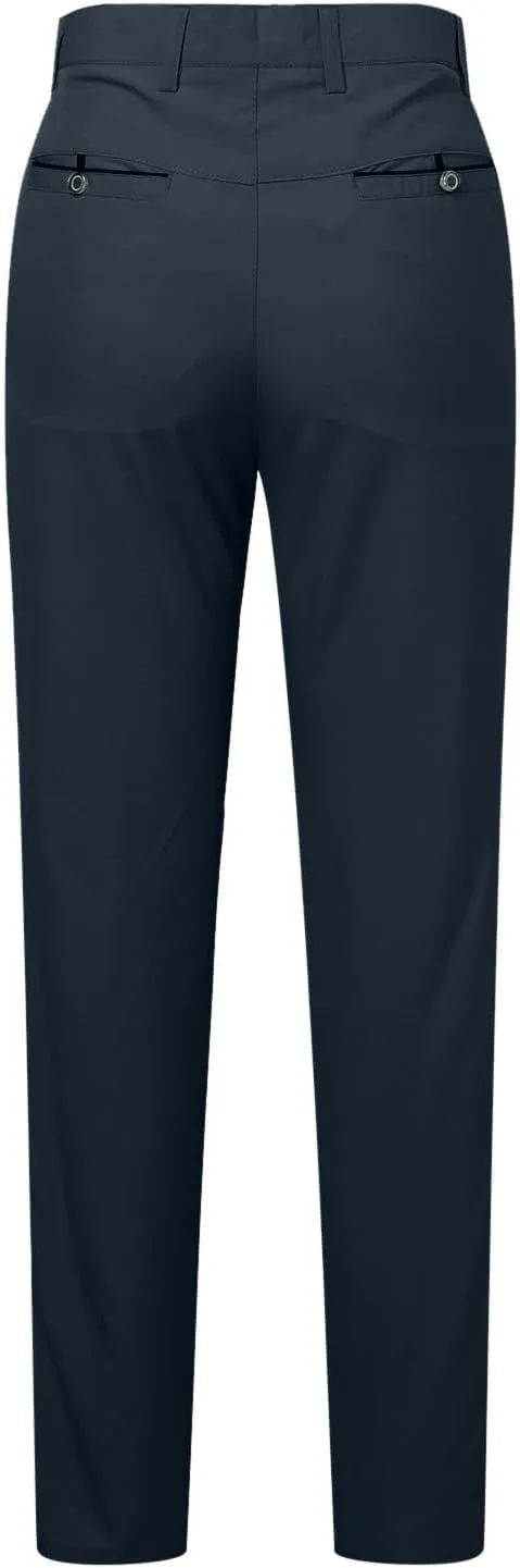 Suit Pants for Men's,Stretch Expandable Waist Chino Work Suit Pants Slim Fit Straight Leg Slacks Dress Trousers