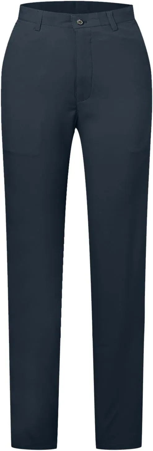 Suit Pants for Men's,Stretch Expandable Waist Chino Work Suit Pants Slim Fit Straight Leg Slacks Dress Trousers