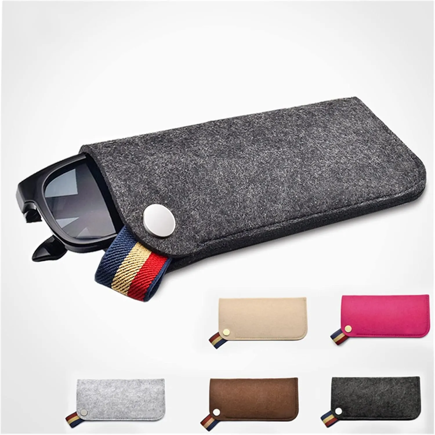 Sunglasses Case Colorful Candy Eyeglasses Box Soft Glasses Bag Eyewear Accessoires Boxes