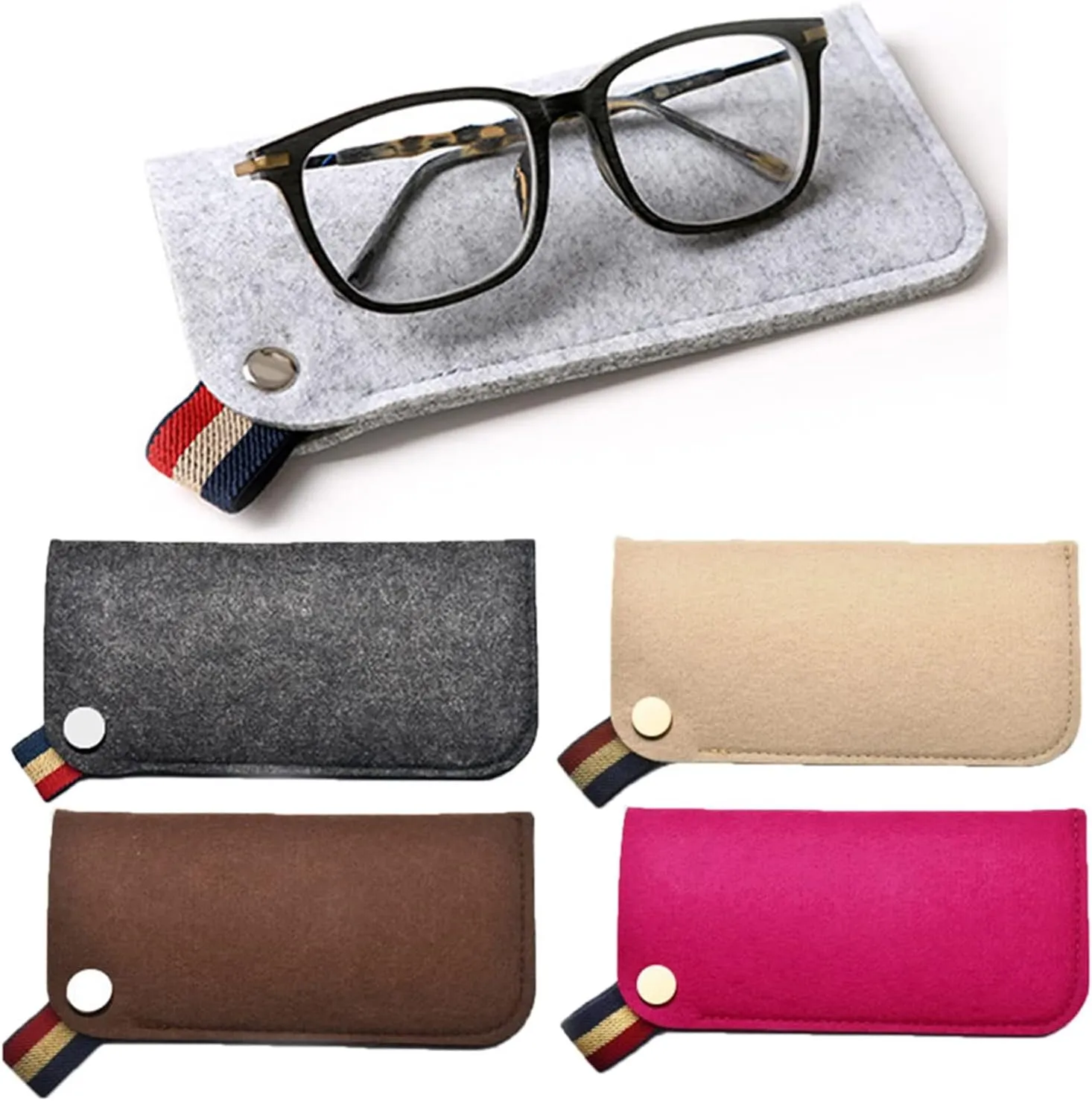 Sunglasses Case Colorful Candy Eyeglasses Box Soft Glasses Bag Eyewear Accessoires Boxes