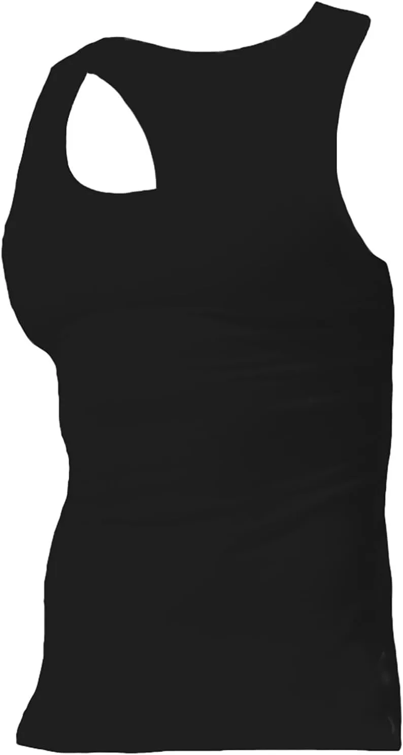 Tank Tops Men 4 Pc Big and Tall Muscle Sleeveless Shirts Compression Fit Gym Workout Oversized Summer Beach Casual Vest