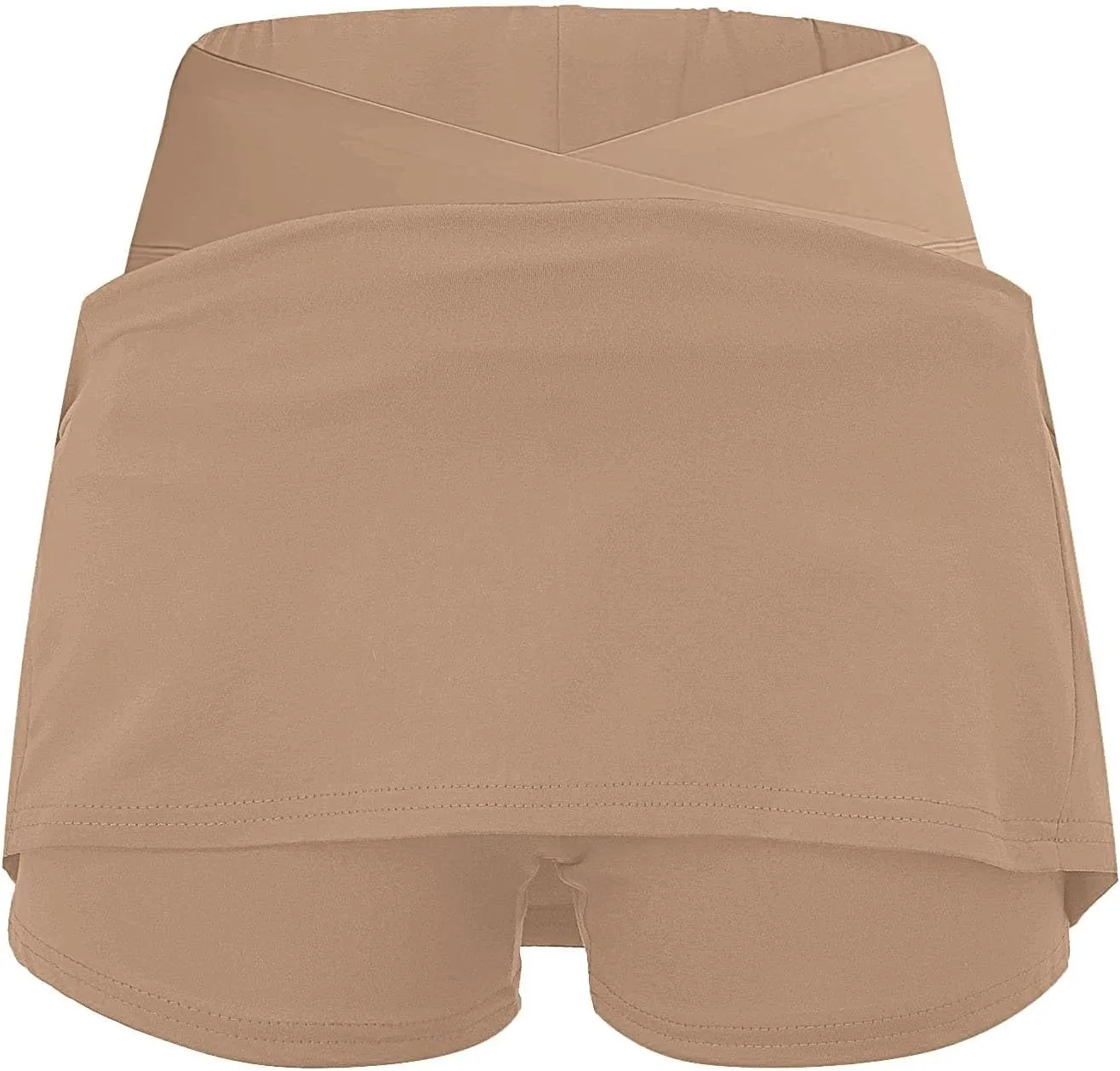 Tennis Skirt for Women with Pockets Shorts Crossover High Waisted Athletic Golf Skorts Running Workout Skirts 2 in 1