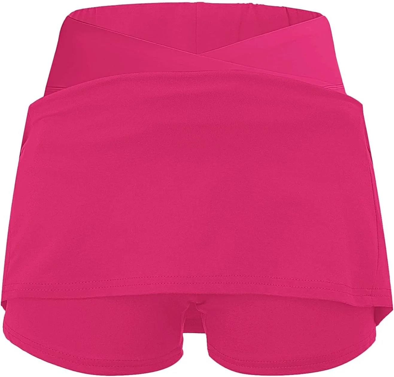 Tennis Skirt for Women with Pockets Shorts Crossover High Waisted Athletic Golf Skorts Running Workout Skirts 2 in 1