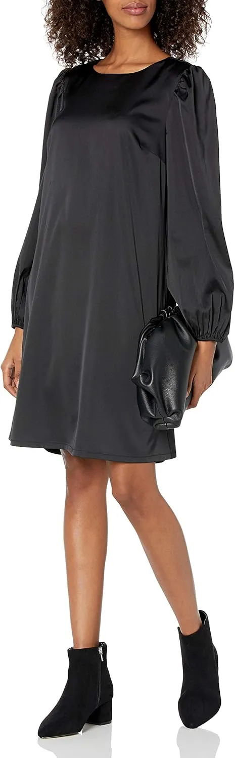The Drop Women's @shopdandy Belted Silky Stretch Dress