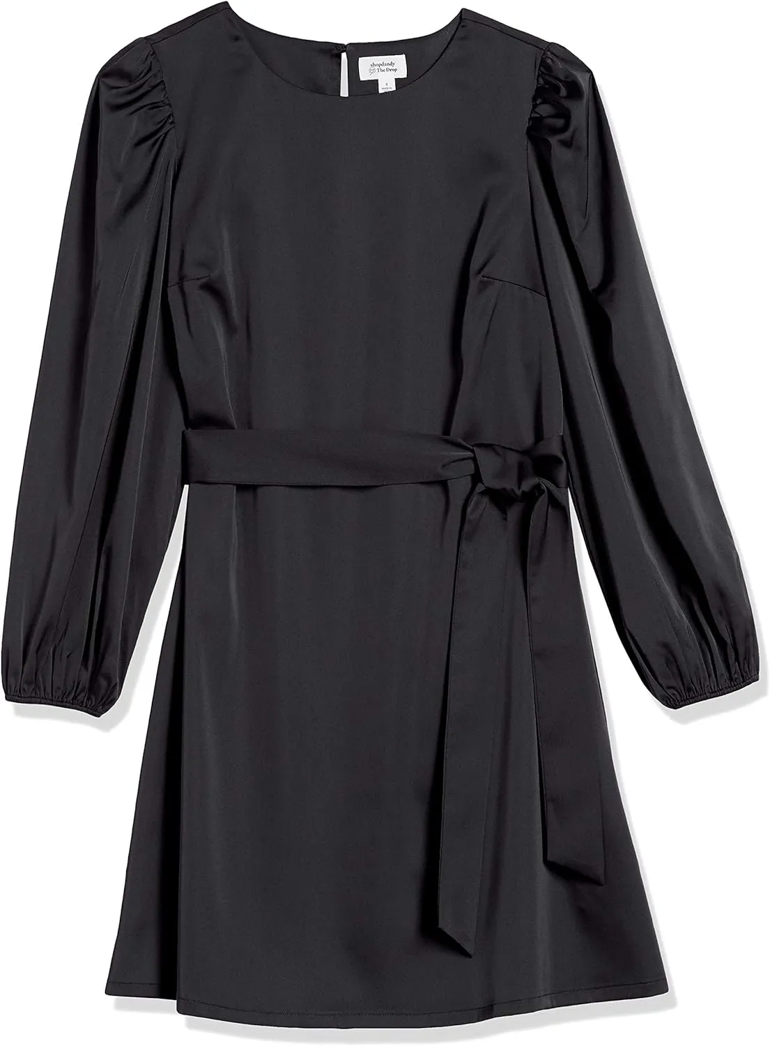 The Drop Women's @shopdandy Belted Silky Stretch Dress