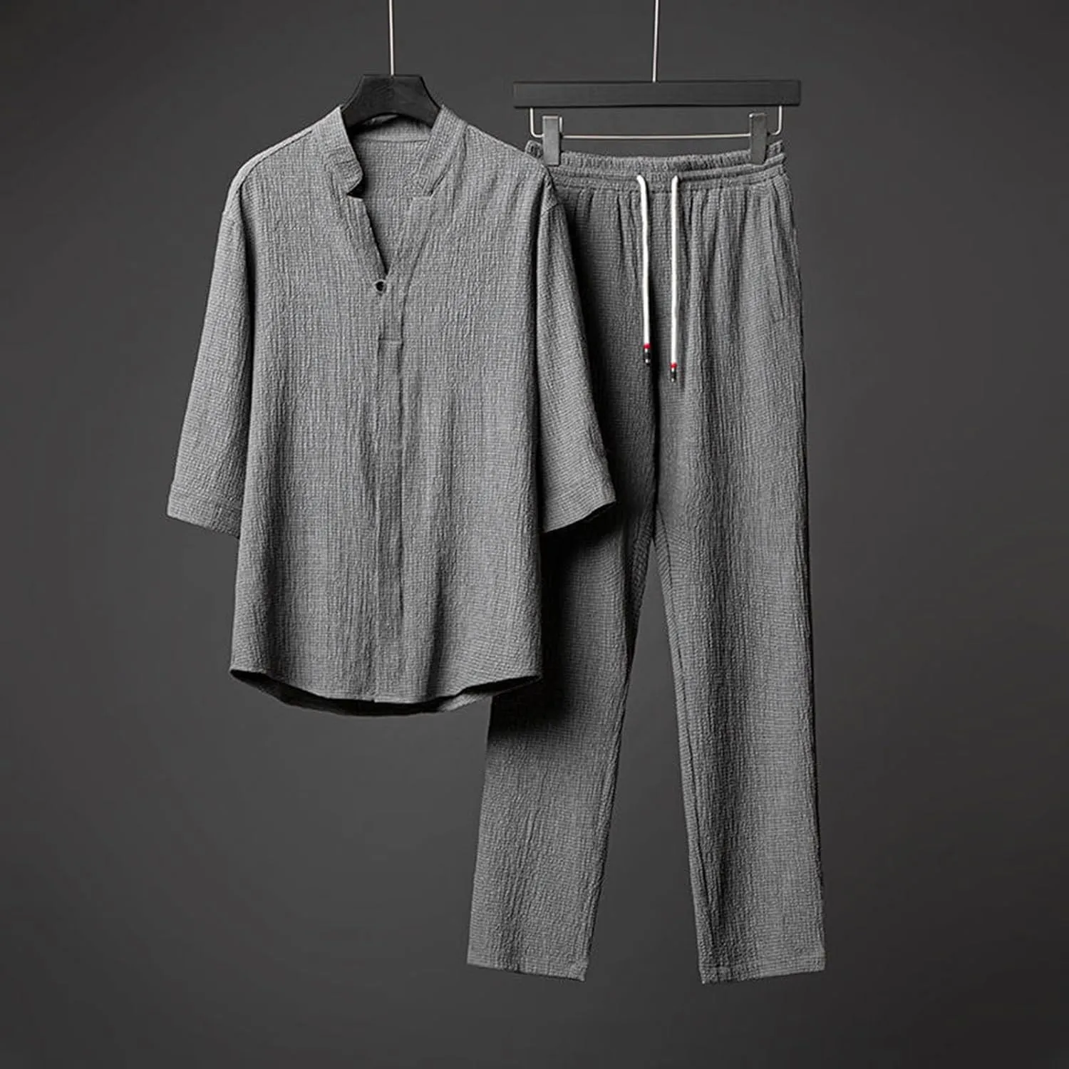 Thick T Shirts for Men Large Men's Classic T Shirt Pocket Shirts for Men Gray Mens 3xl Clothes Summer Ribbed