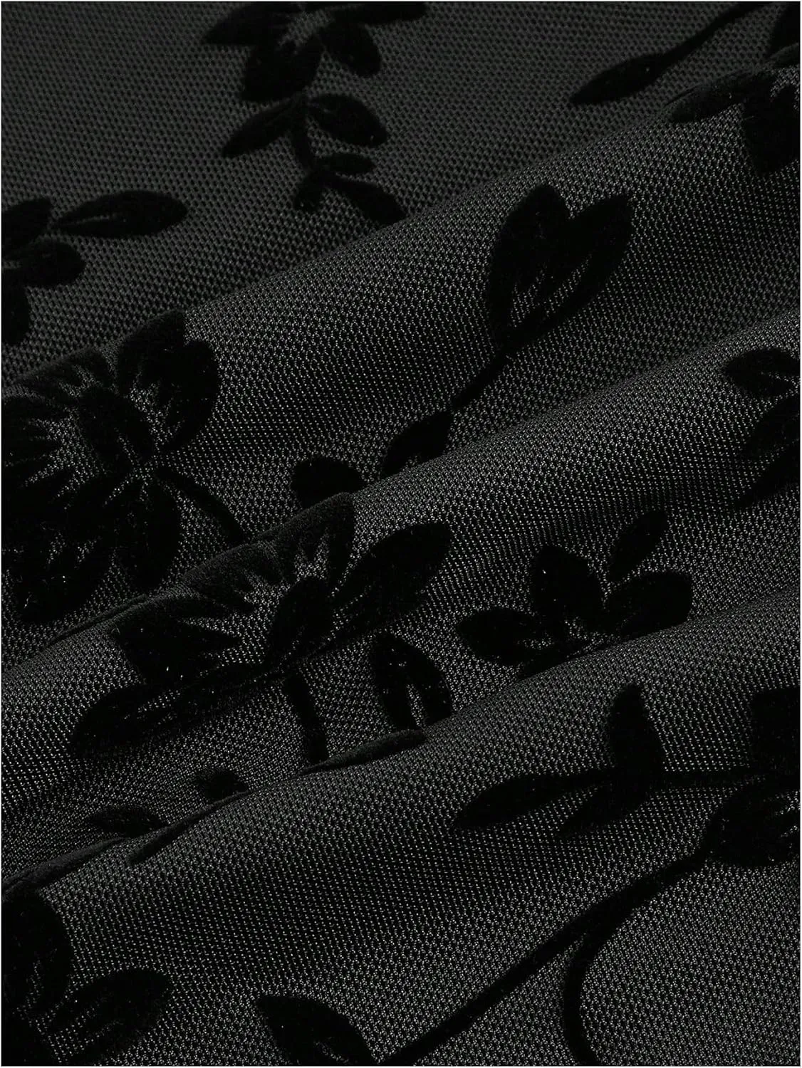 Verdusa Women's Floral Print Short Cami Dress Tie Front Lettuce Trim Mesh Sleeveless A Line Dresses