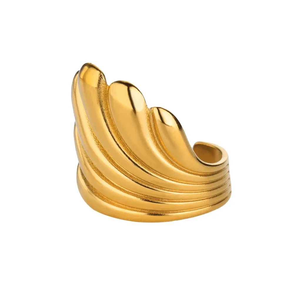 Vintage Feather Ring for Women