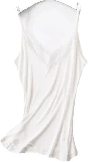 Women 30% Natural Silk Camisoles Summer Sleeveless Lace V Neck Bottoming Shirt Top