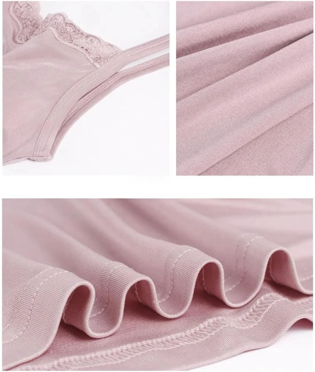 Women Silk Camis Silk Knitted Lace Camisoles Vest