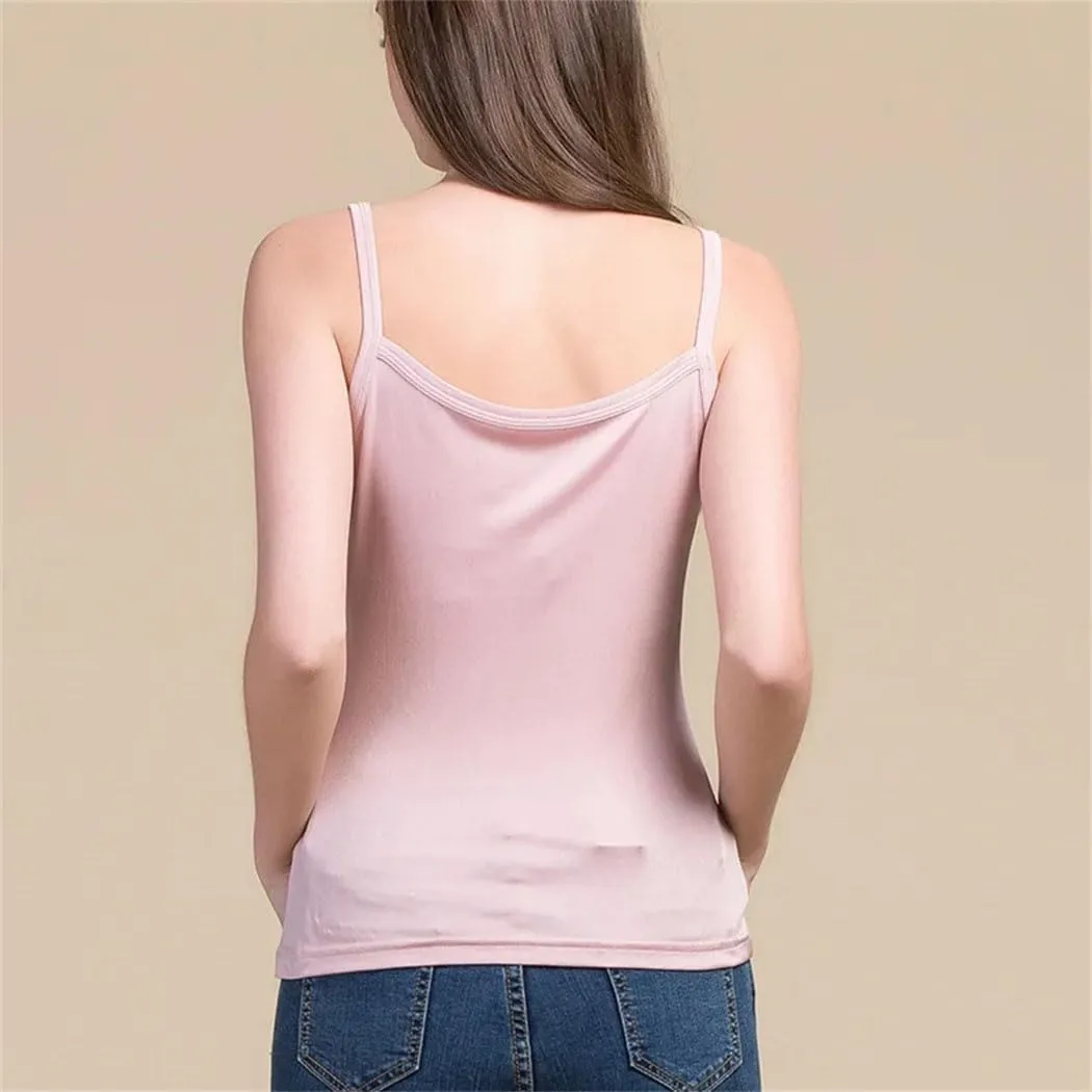 Women Silk Tank Tops Knitted Lace Camisoles Summer Sleeveless Casual Bottoming T Shirt