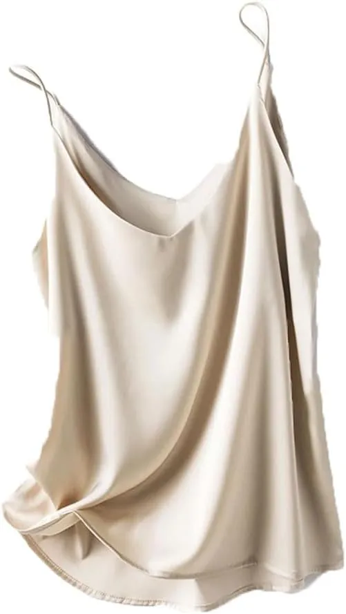 Women Sleeveless V-Neck Solid Camisole T-Shirts Tops