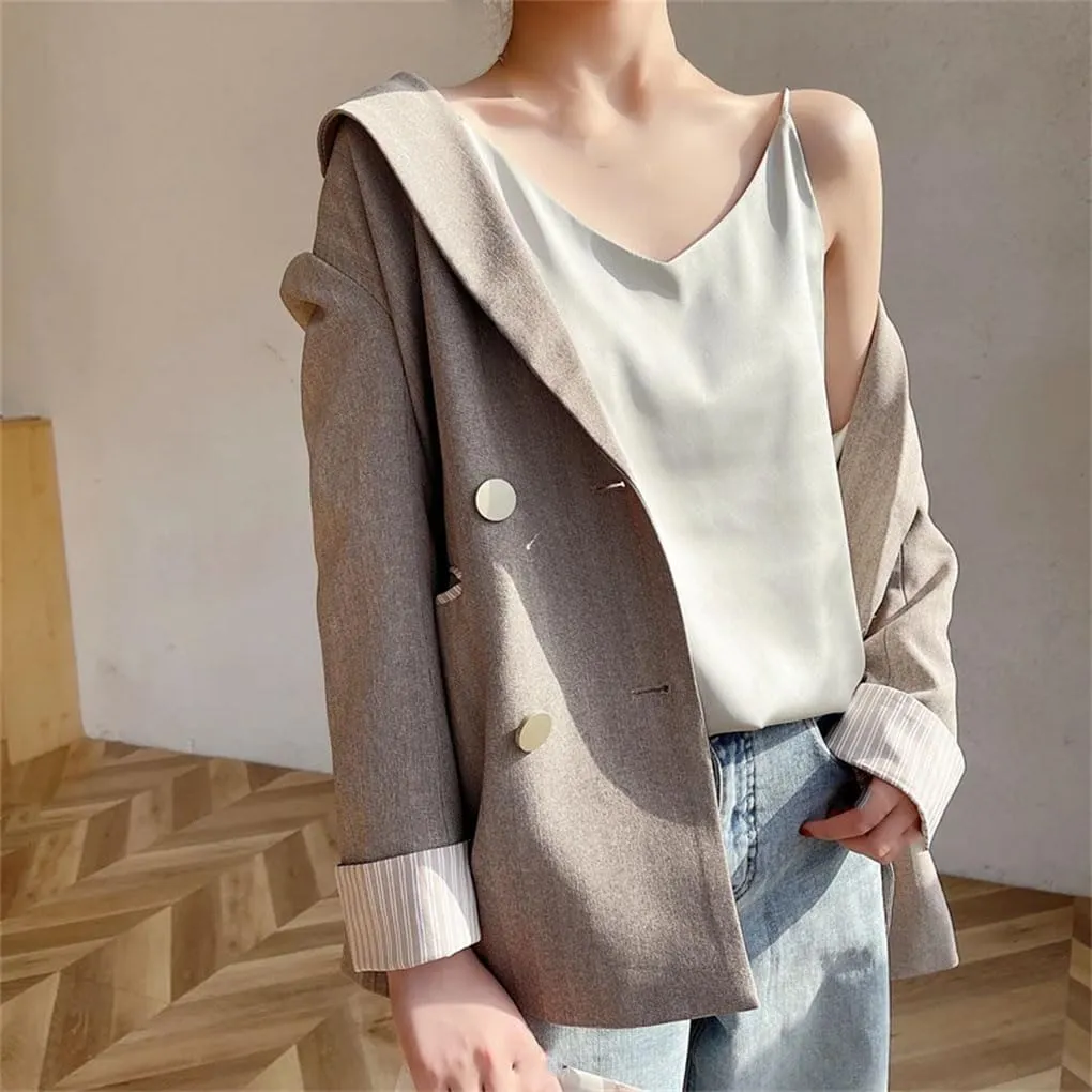 Women Sleeveless V-Neck Solid Camisole T-Shirts Tops