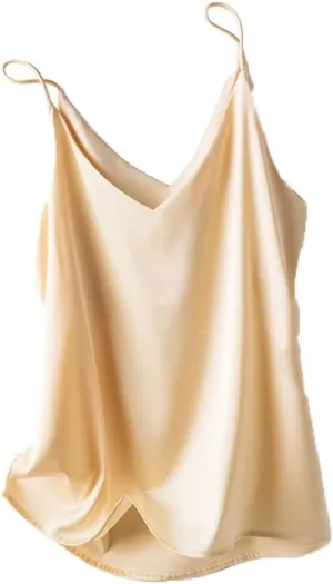 Women Sleeveless V-Neck Solid Camisole T-Shirts Tops