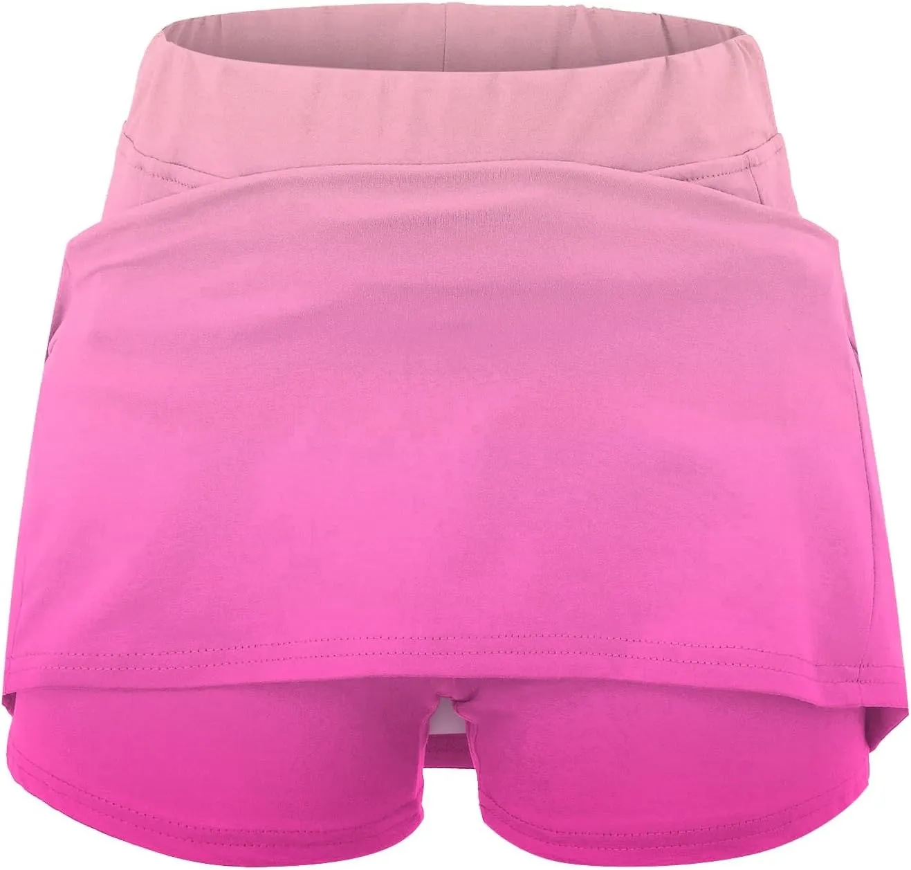 Women's 2 in 1 Running Shorts High Waisted Golf Skirts A Line Tennis Athletic Casual Skort with Inner Shorts Pockets