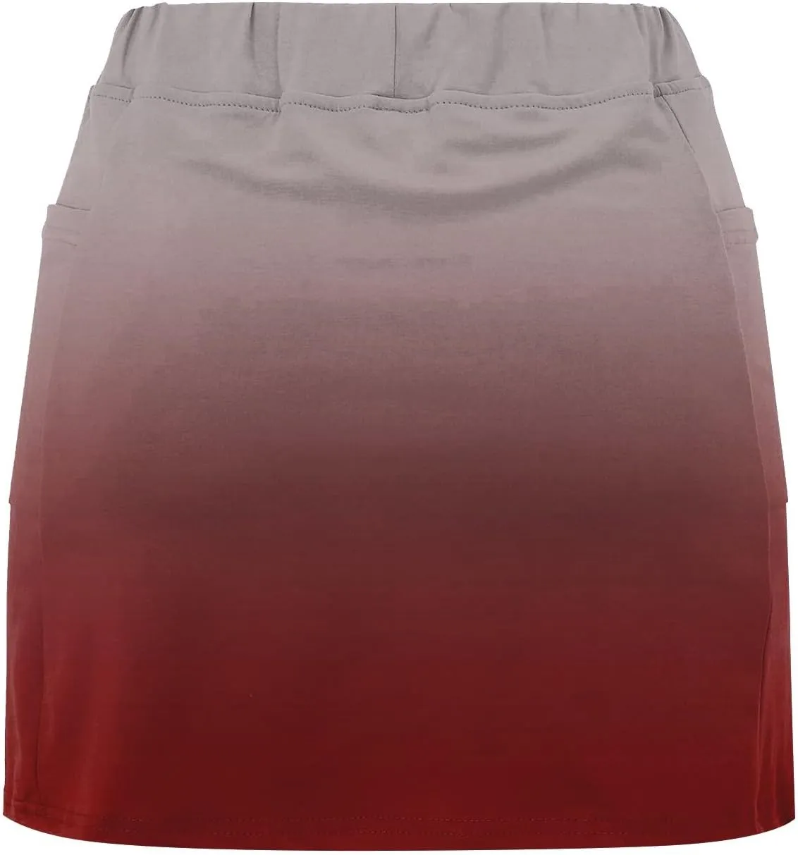 Women's 2 in 1 Running Shorts High Waisted Golf Skirts A Line Tennis Athletic Casual Skort with Inner Shorts Pockets