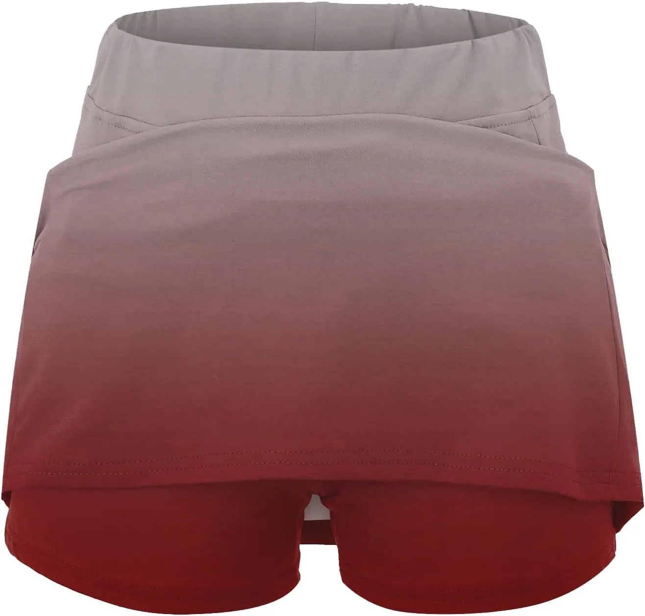 Women's 2 in 1 Running Shorts High Waisted Golf Skirts A Line Tennis Athletic Casual Skort with Inner Shorts Pockets