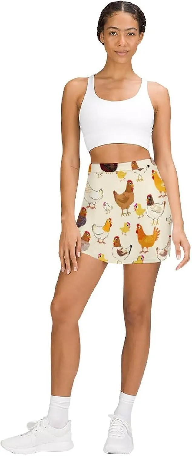 Women's Skorts Skirts A-line Short Trouser Skirt Casual Light Proof Trouser Skirt with Pocket Skirt S-4XL