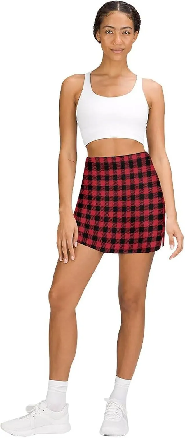 Women's Skorts Skirts A-line Short Trouser Skirt Casual Light Proof Trouser Skirt with Pocket Skirt S-4XL