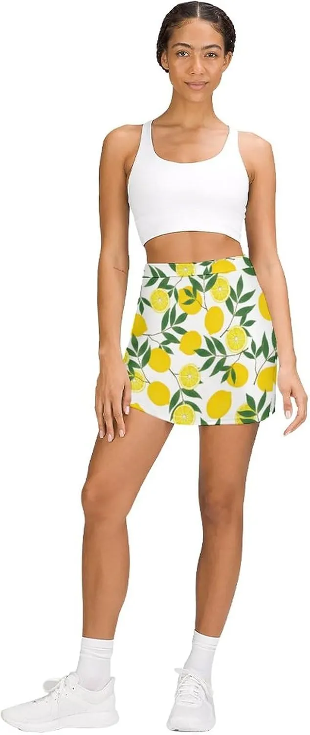 Women's Skorts Skirts A-line Short Trouser Skirt Casual Light Proof Trouser Skirt with Pocket Skirt S-4XL