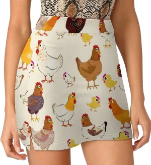 Women's Skorts Skirts A-line Short Trouser Skirt Casual Light Proof Trouser Skirt with Pocket Skirt S-4XL