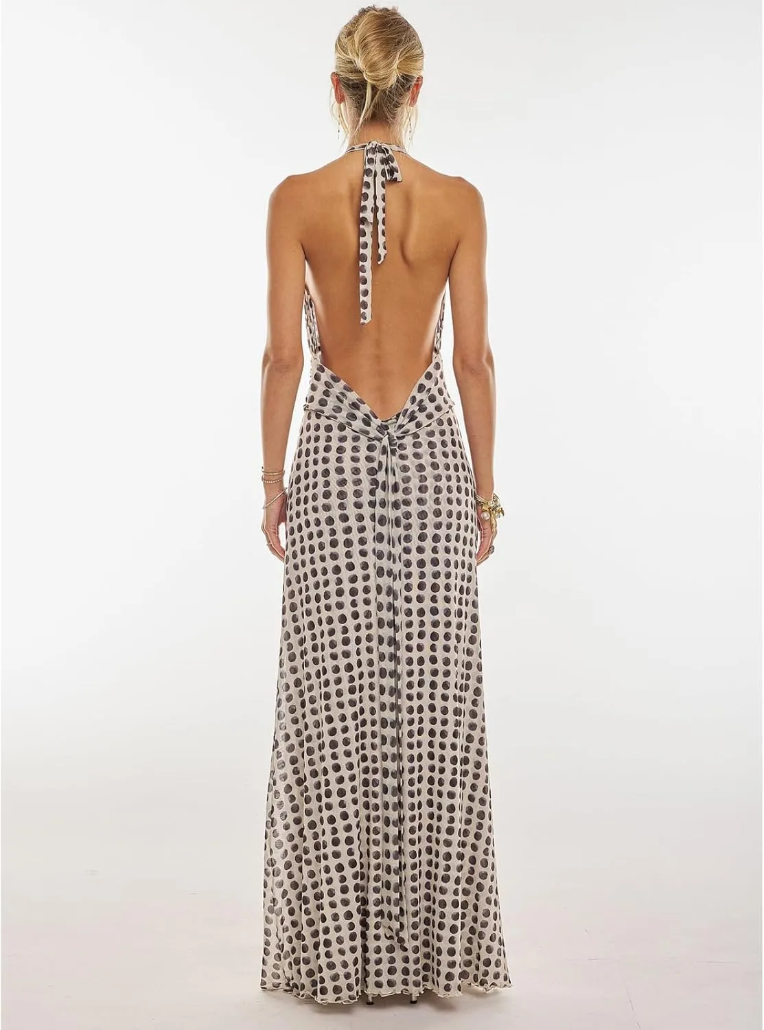 Y2k Womens Boho Floral Print Spaghetti Strap Maxi Bodycon Dress Summer Backless Dresses Beach Vacation Sundress